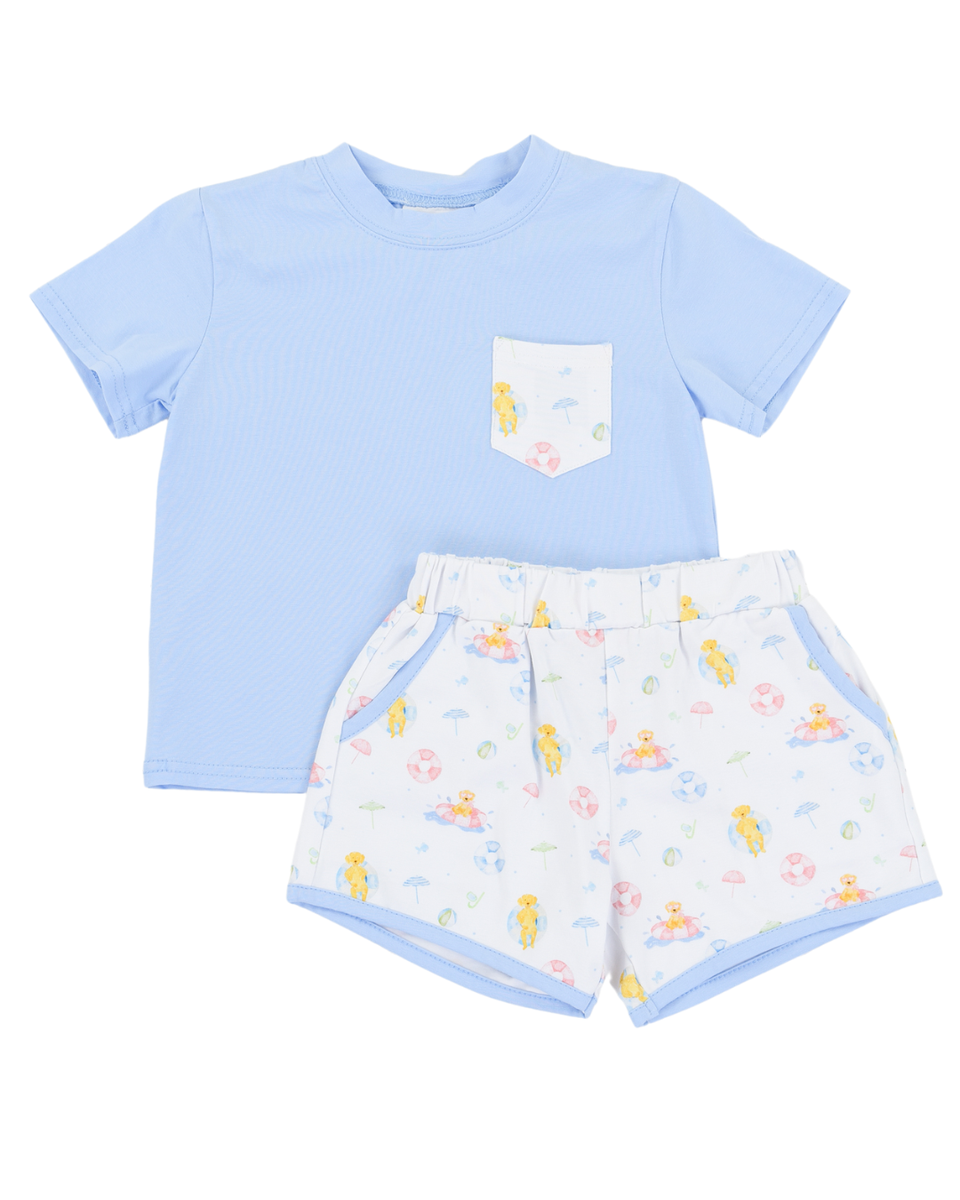 Poolside Paws Beckham Short Set