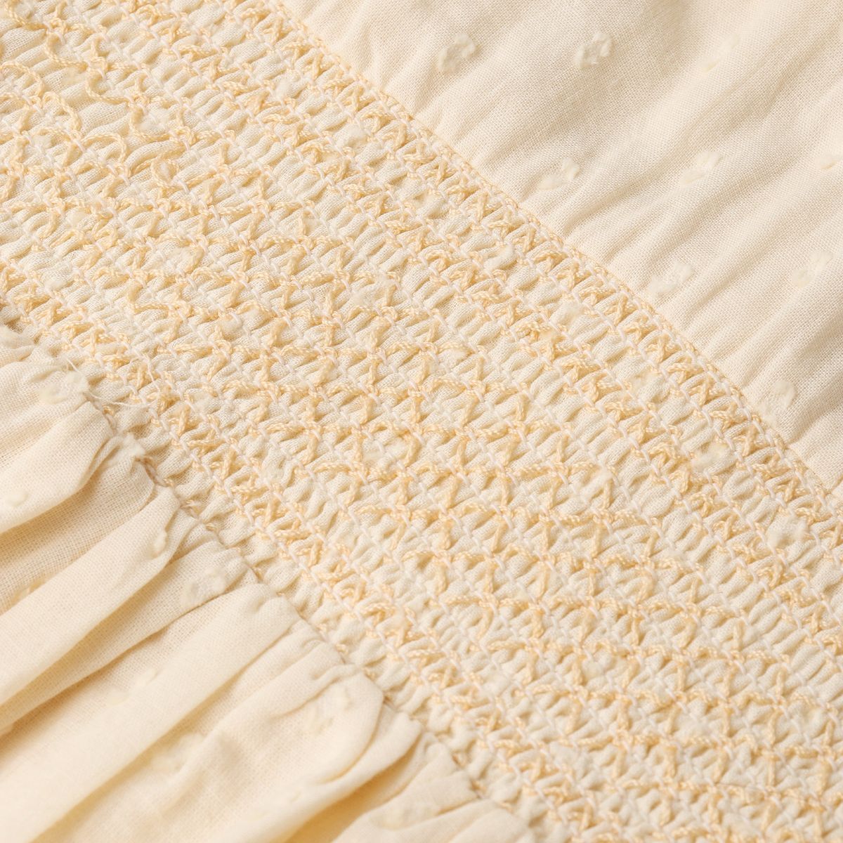 Butter Yellow Organic Smocked Dress