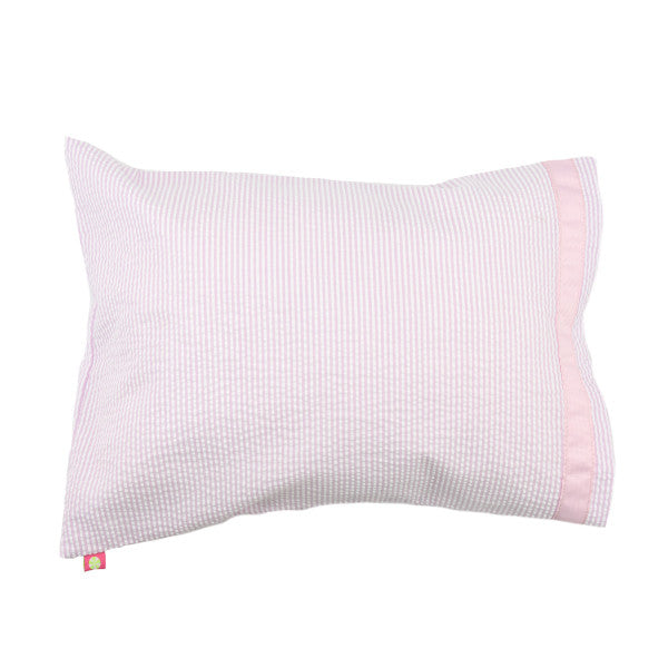 Traveler Pink Seersucker Pillowcase
