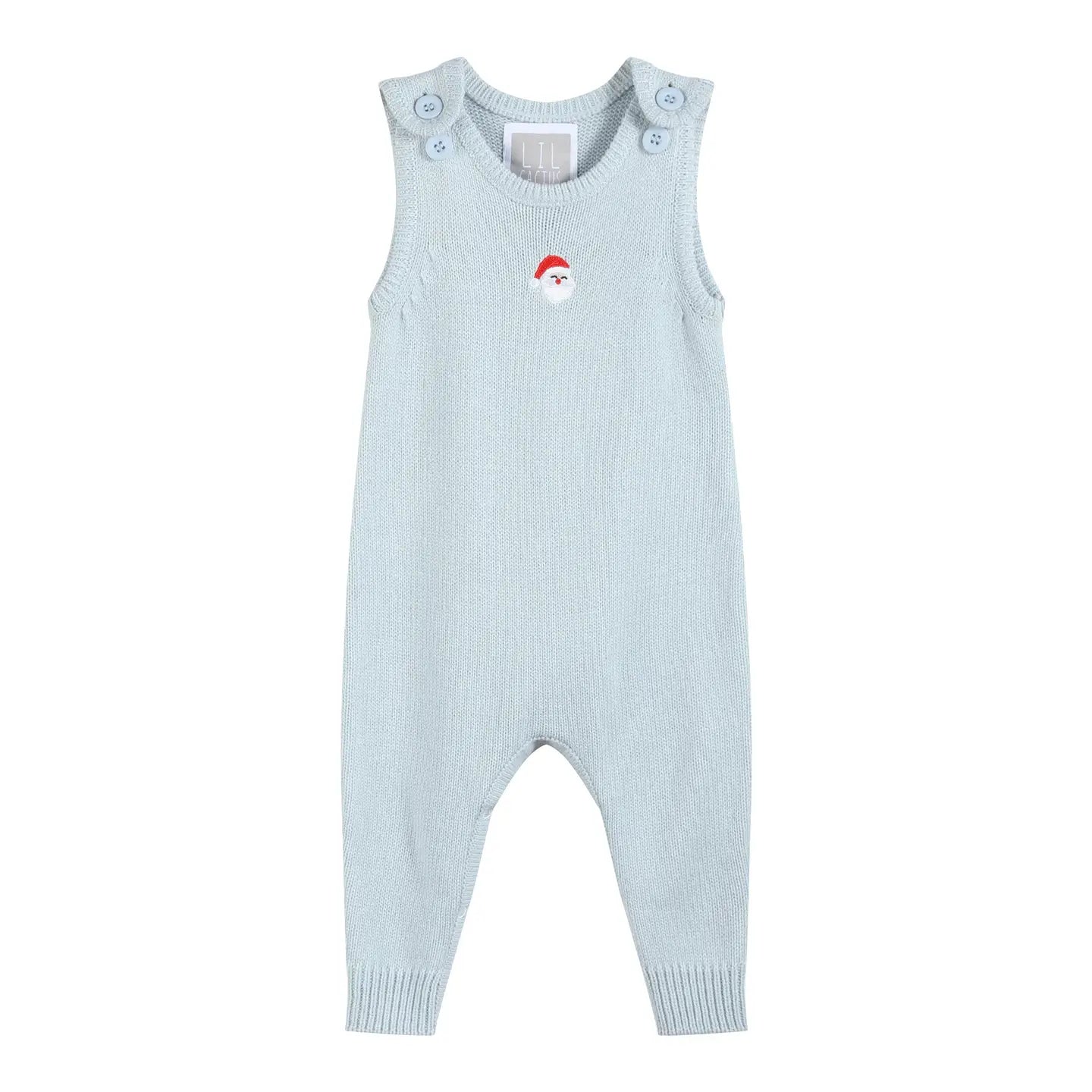 Light Blue Santa Romper