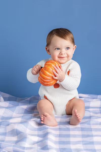 Ivory Pumpkin Sweater Bubble