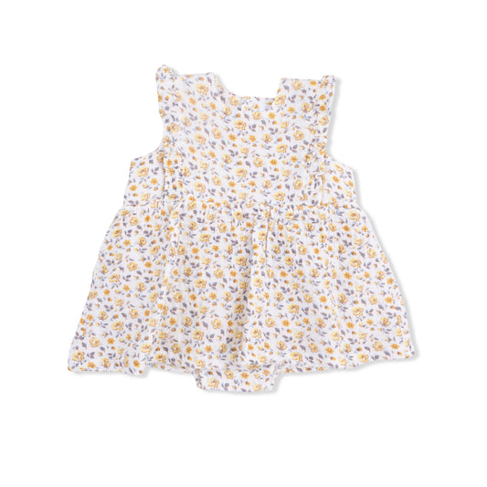 Yellow Country Rose Dress & Bloomer