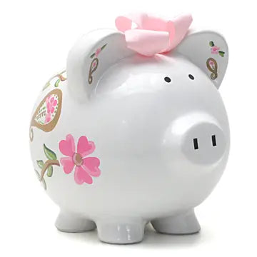 Pailsey's & Flowers Piggy Bank