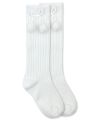 White PomPom Knee High Socks