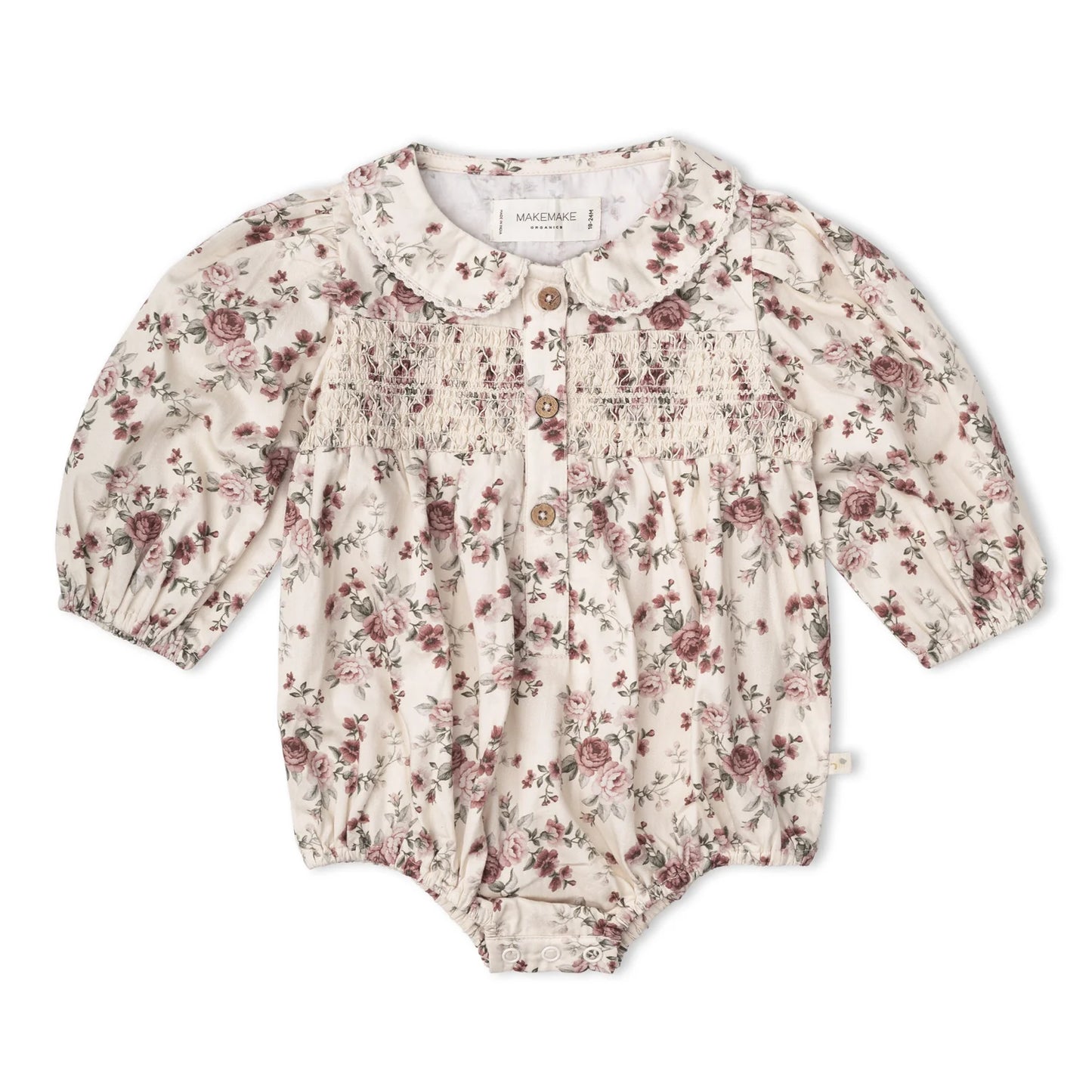 Wildrose Organic Smocked  Bubble