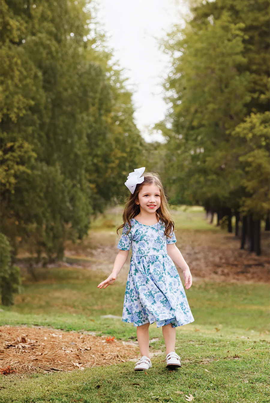 Hydrangea Organic Dress