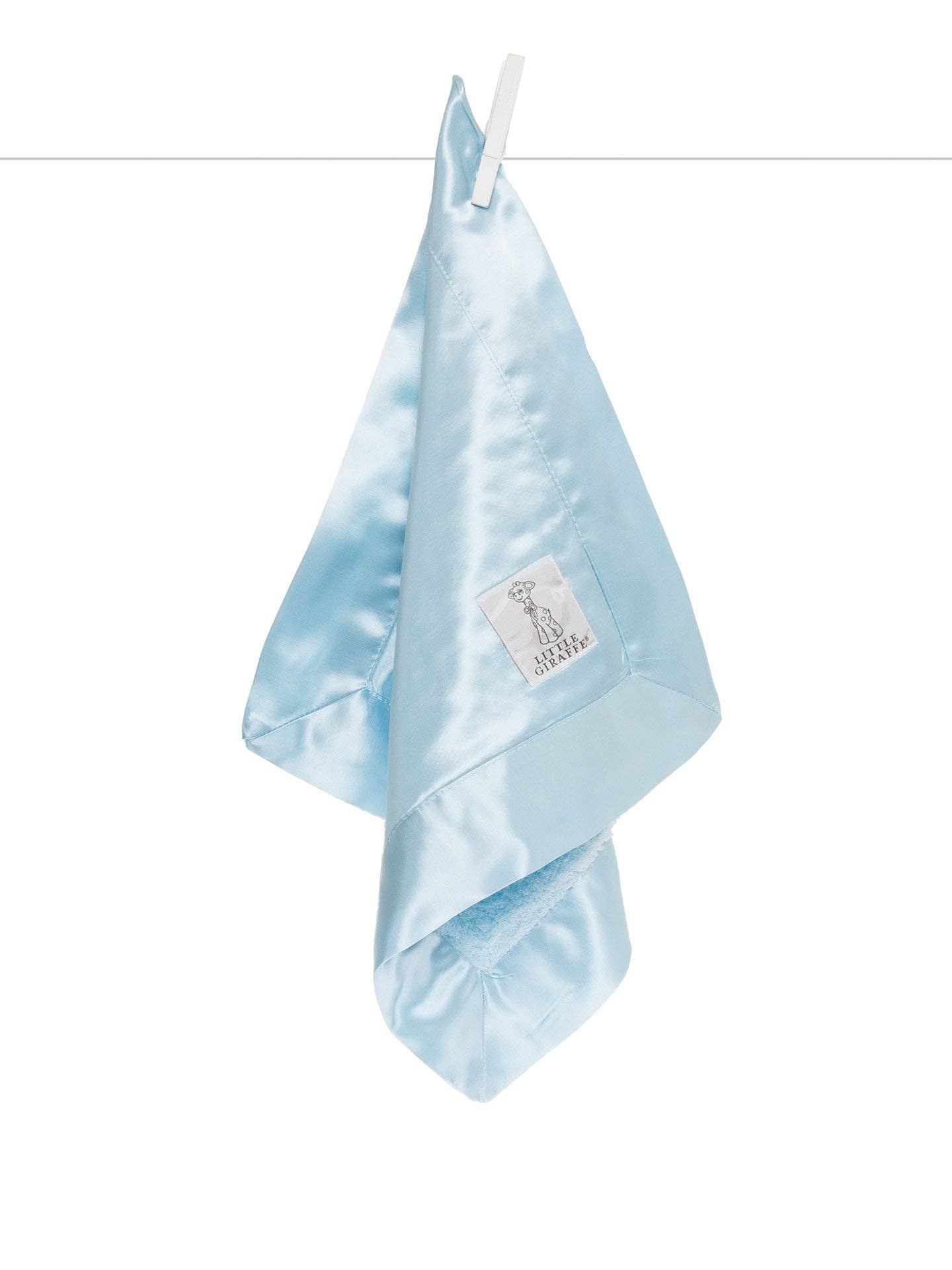 Chenille Satin™ Blanky: Blue