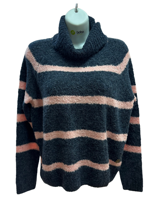 Navy/Rose Sweater