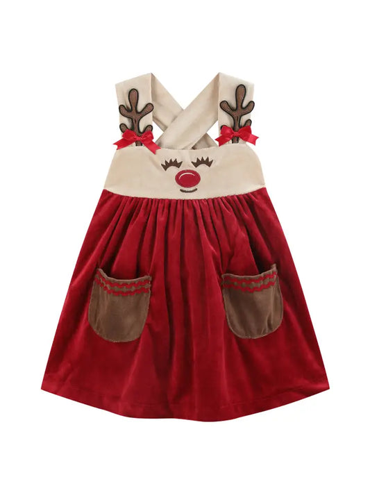 Red and White Reindeer Jumper
