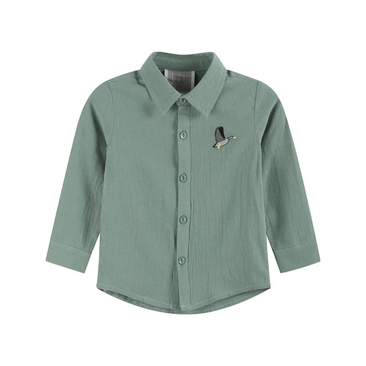 Green Mallard Dress Shirt