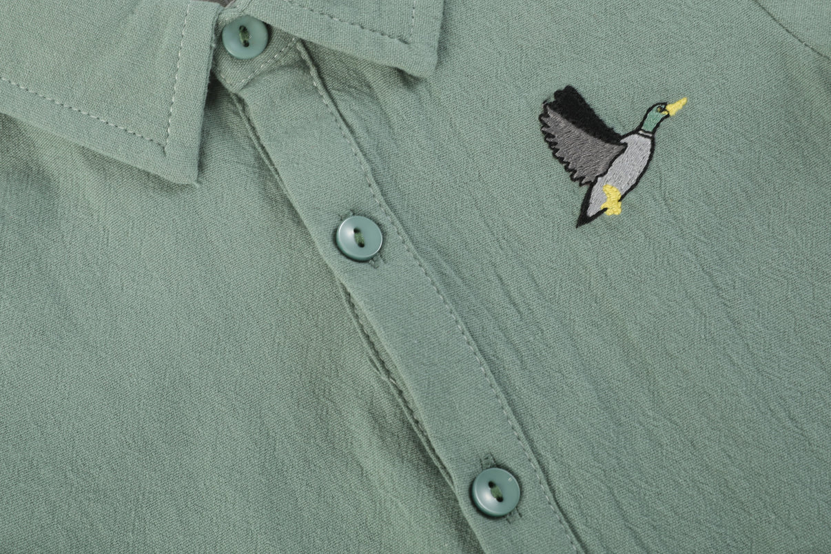 Green Mallard Dress Shirt