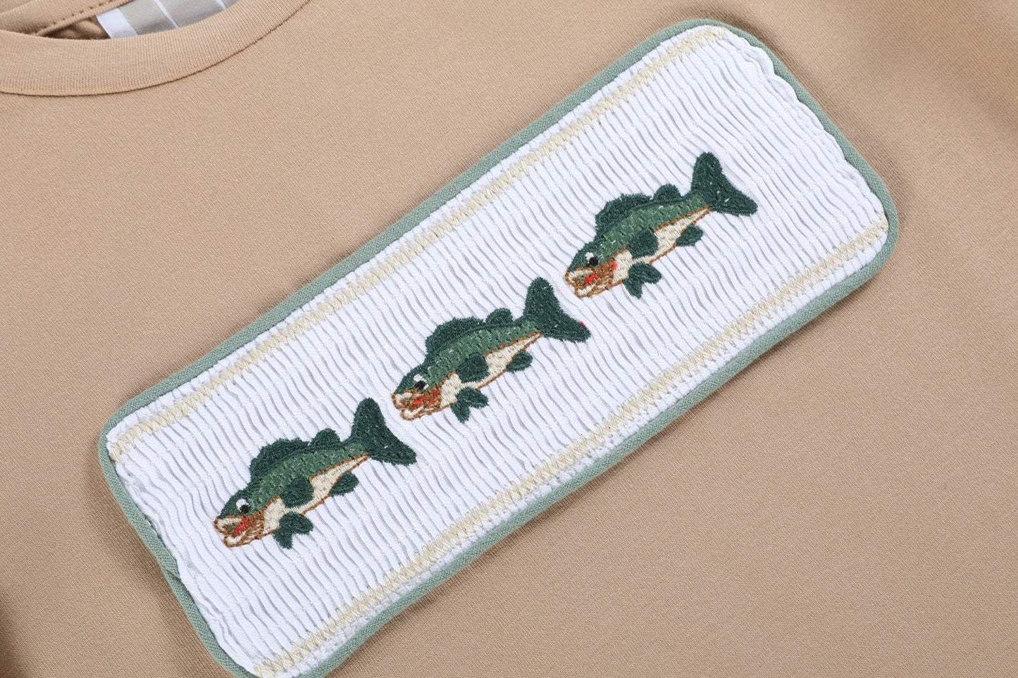 Big Mouth Bass Smocked Shirt & Pant Set