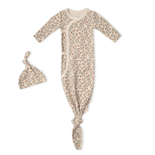 Rustbloom Organic Kimono Knot Gown