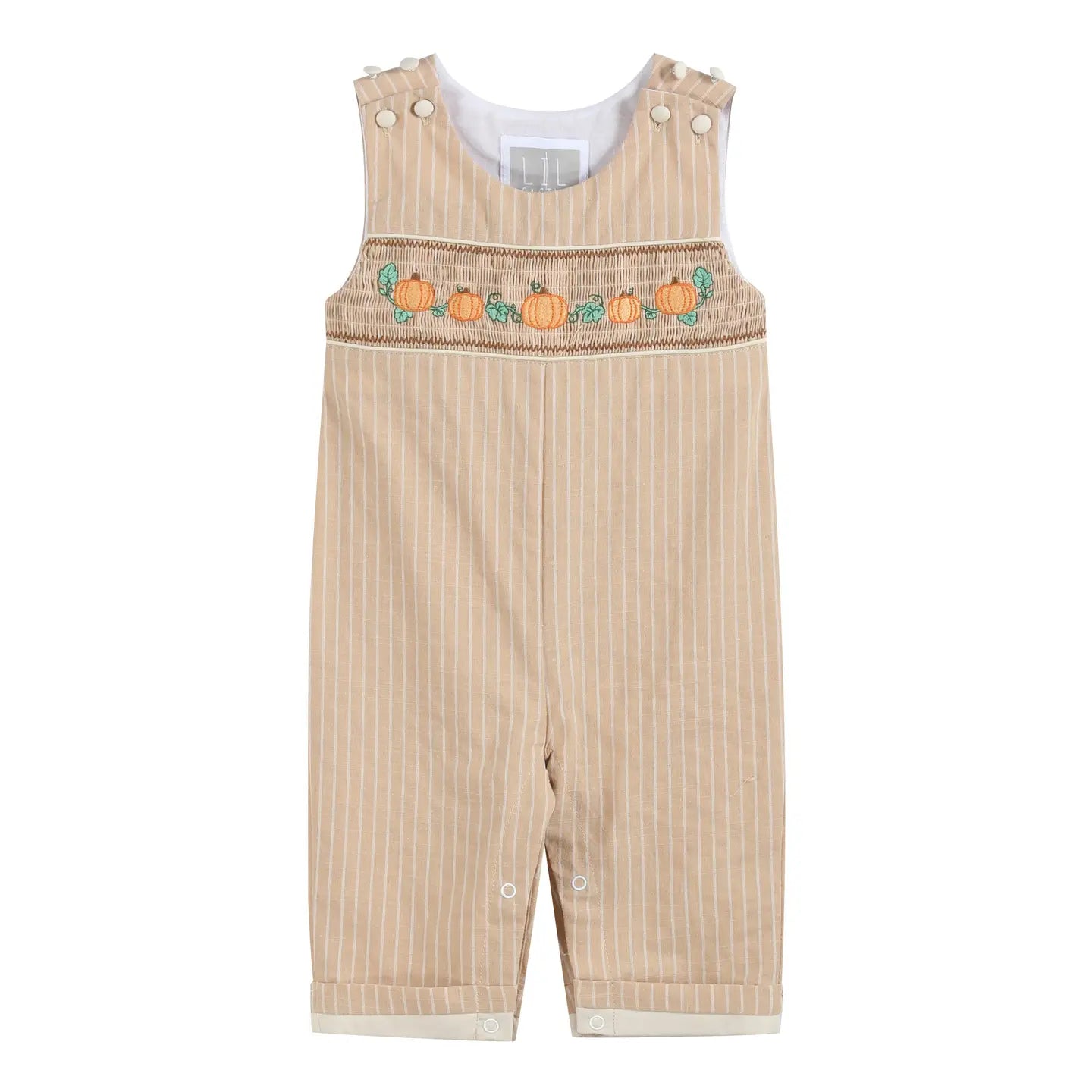 Light Blue Pumpkin Pinstripe Longalls