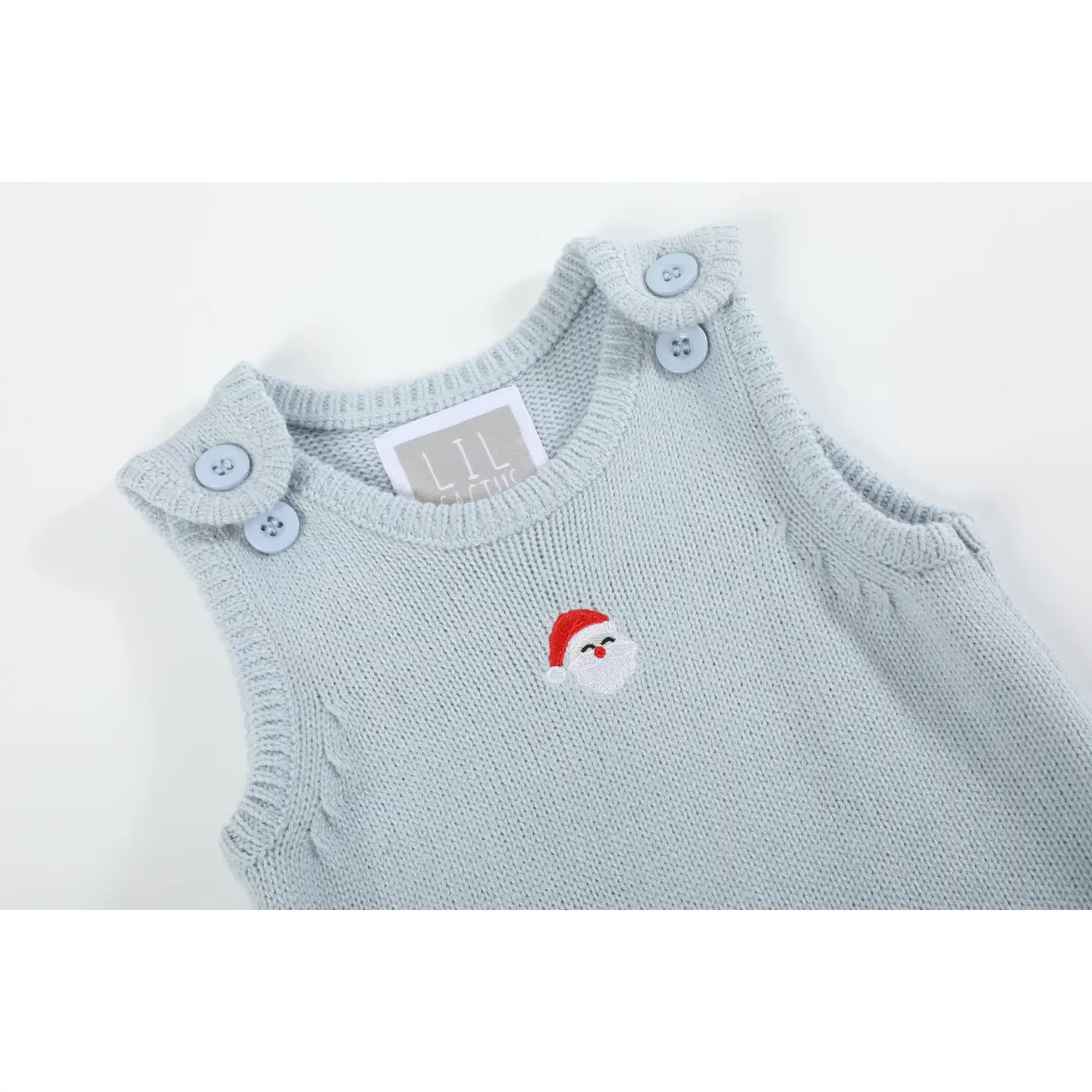 Light Blue Santa Romper