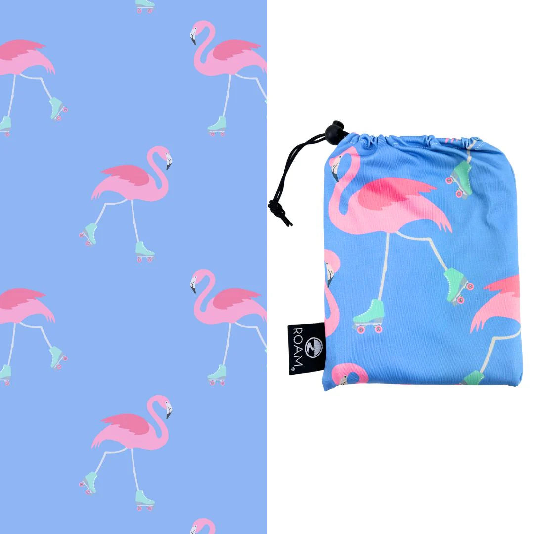 Skating FlamingoUPF 50 Towel