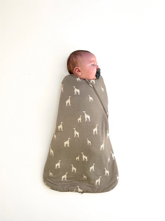 Newborn Giraffe Maple Swaddle