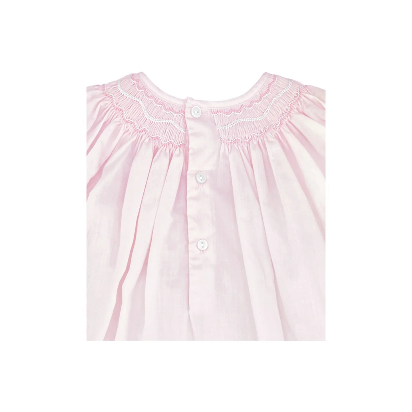 Pink Smock Voile Daygown & Hat