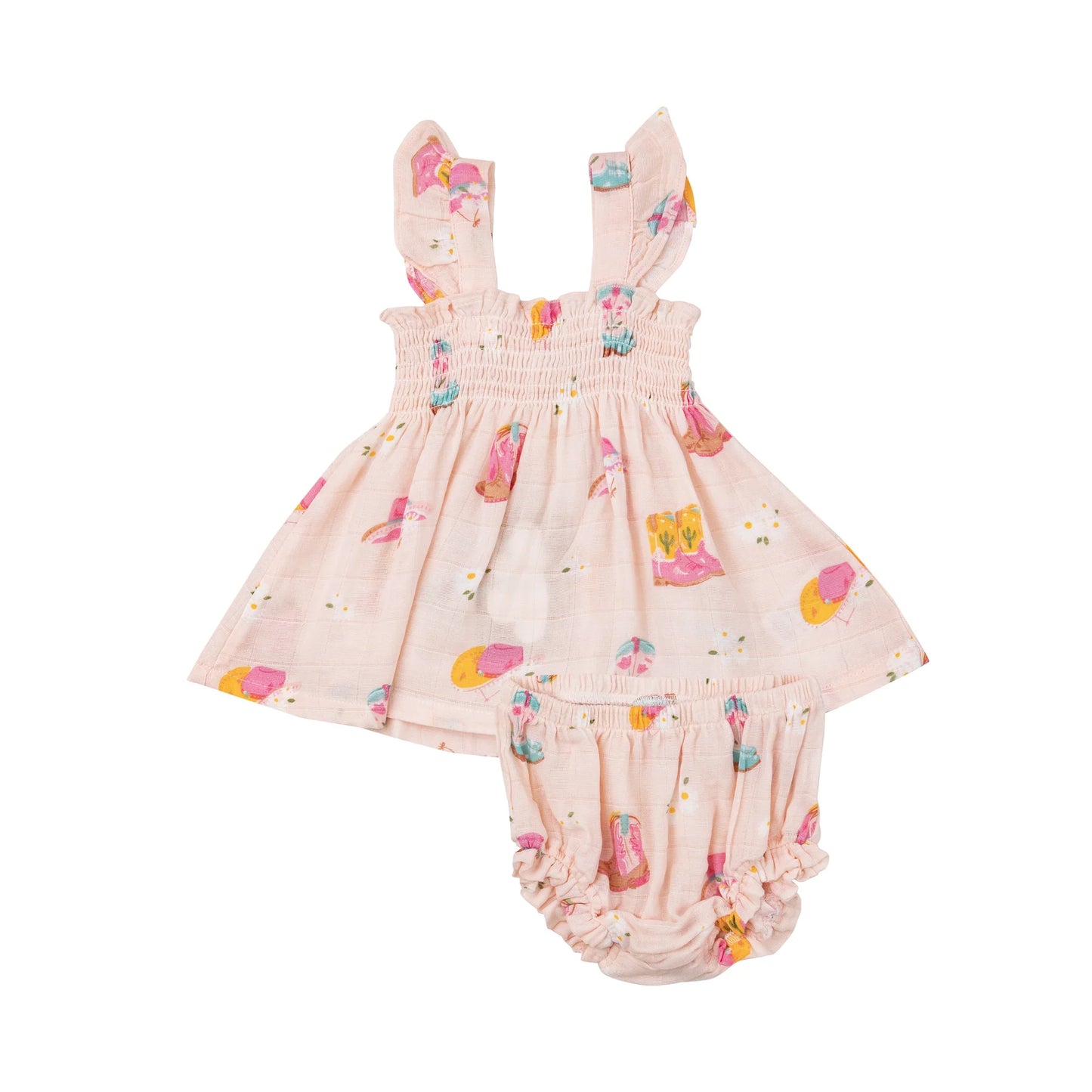 Daisy Boots SmockTop/Diaper Cover