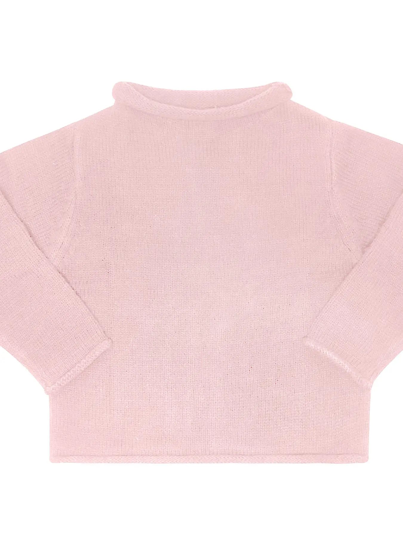 Ballet Pink Roll Neck Sweater