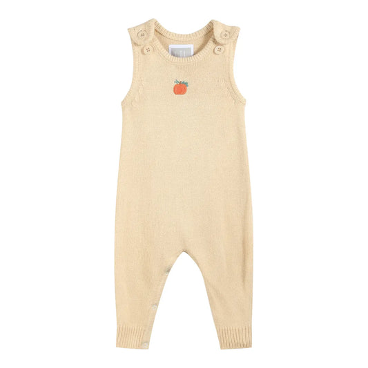 Pumpkin Brown Knit Romper