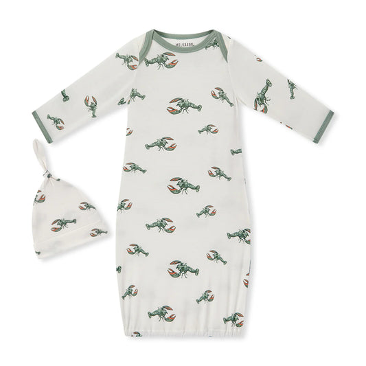 Mint Lobster Gown & Hat