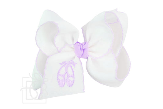 Light Orchid Ballet Shoe Bow