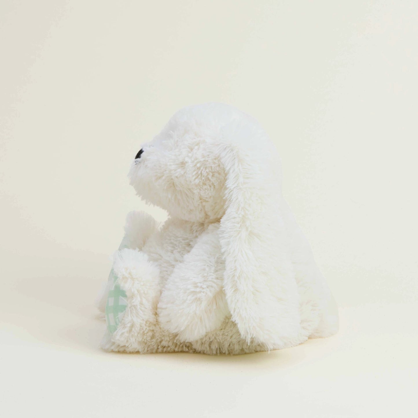 Cream Gingham Ear Bunny Warmies