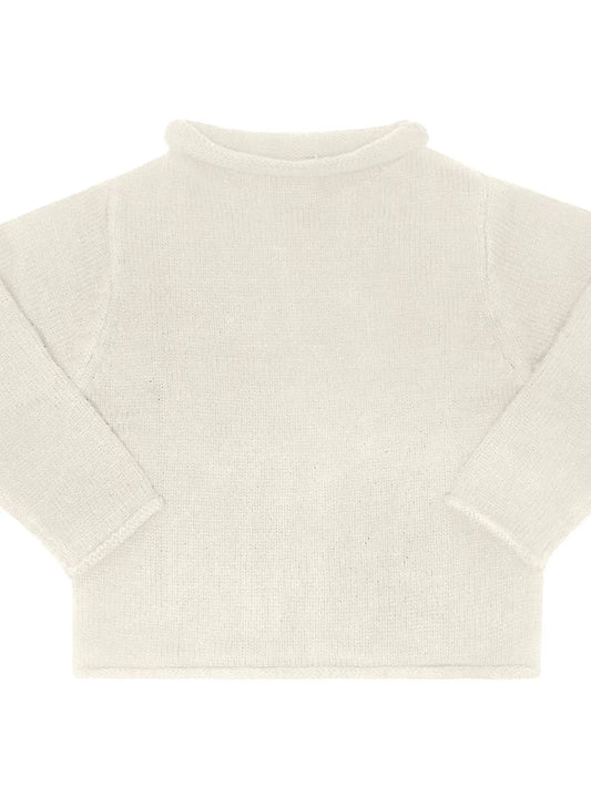 Cream Roll Neck Sweater