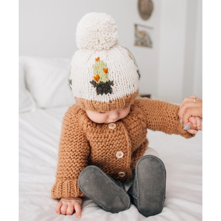 Pecan Garter Stitch Cardigan