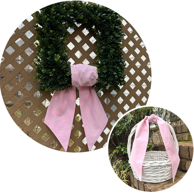 Pink Linen Sash