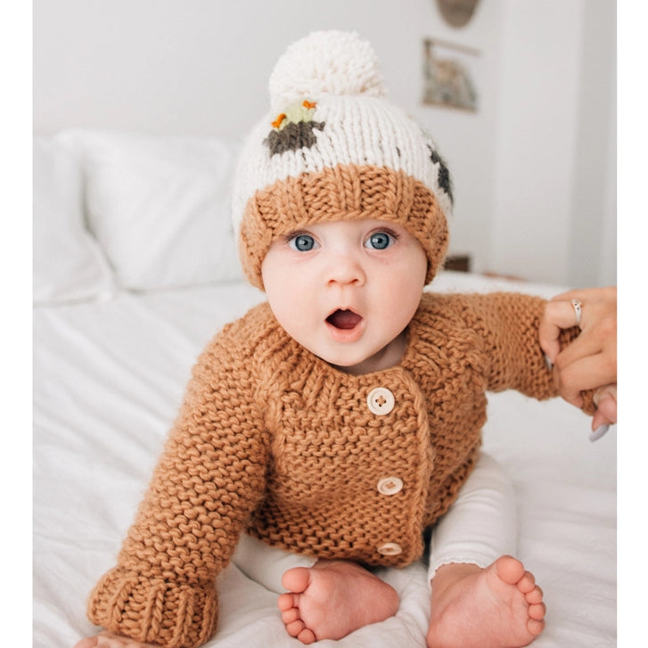 Pecan Garter Stitch Cardigan