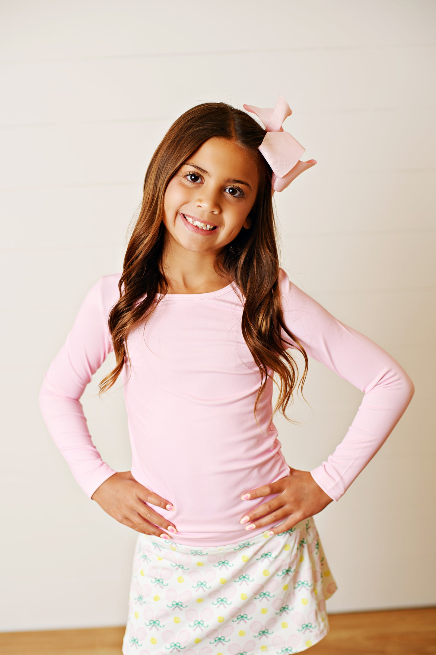 Pink Racquet LS Top