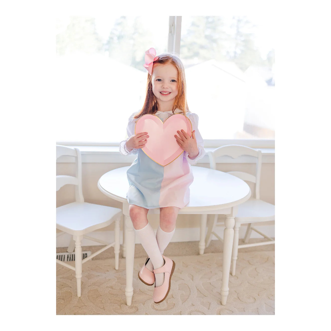 Pink Chloe Scalloped MJ