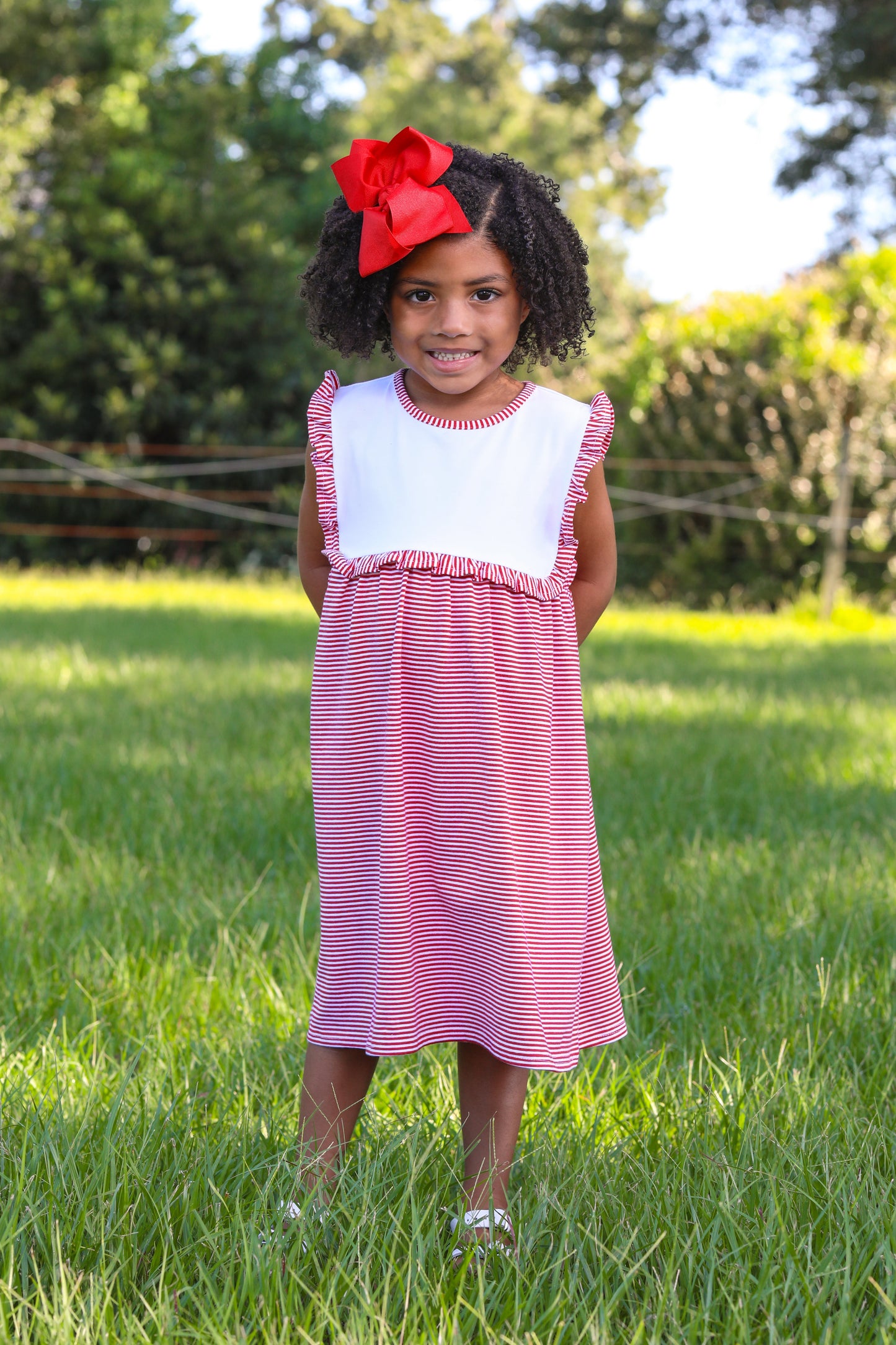 Red Alice Stripe Dress