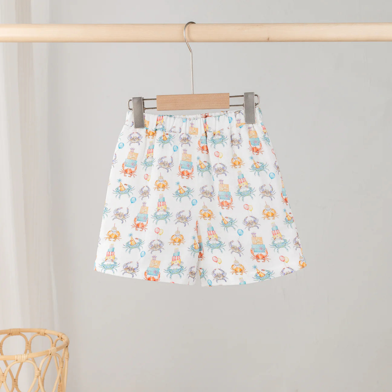 Crabby Birthday Organic Shorts