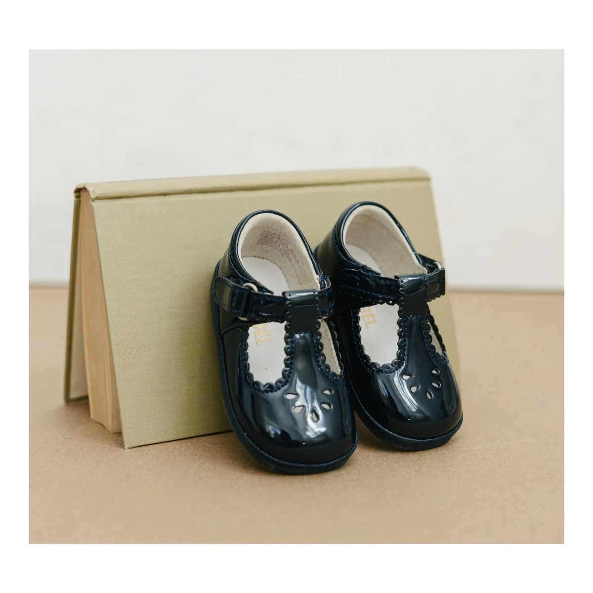 Patent Navy Dottie Scalloped MJ