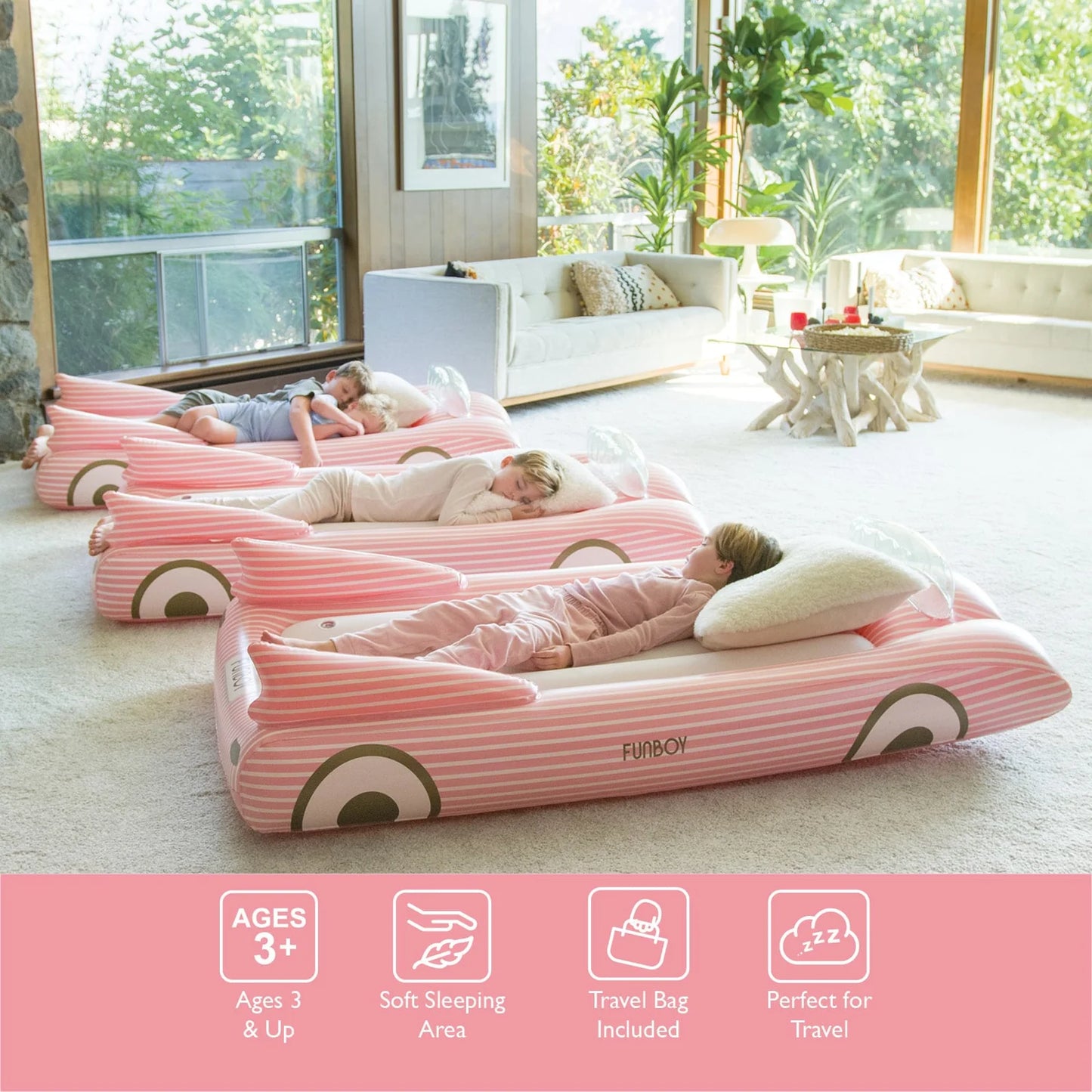 Pink Convertible Air Bed