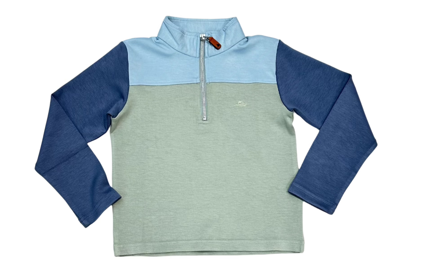 Green Bottom Colorblock Pullover