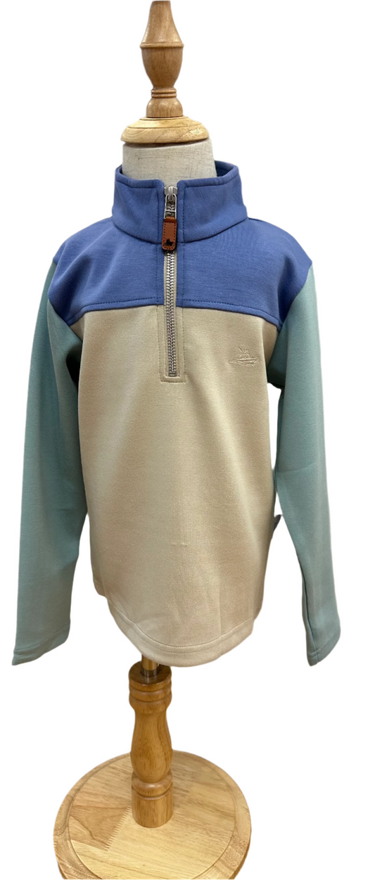 Khaki Bottom Colorblock Pullover