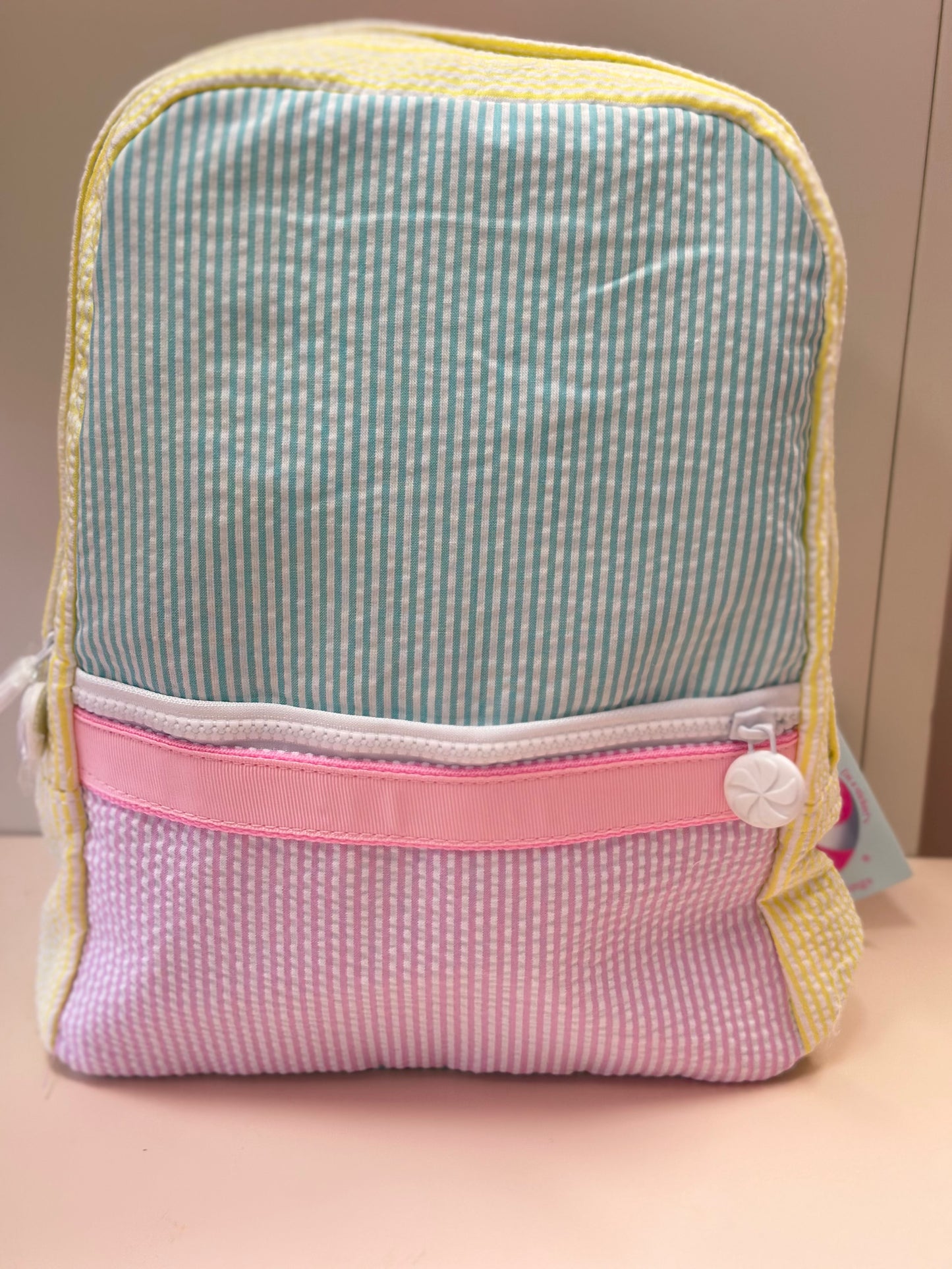 1989 Seersucker Small Backpack