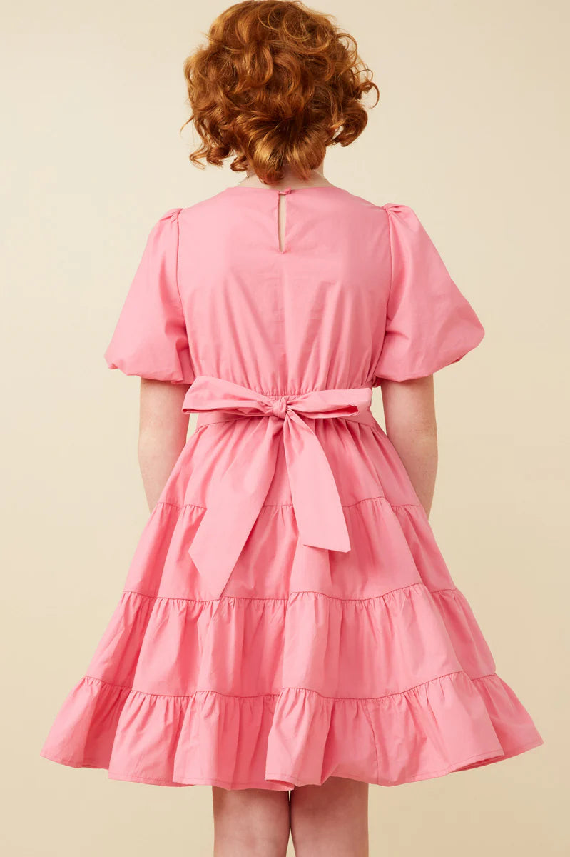 Pink Tiered Dress