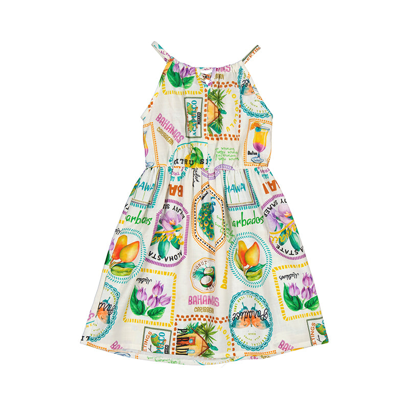 Caribbean Print Dress