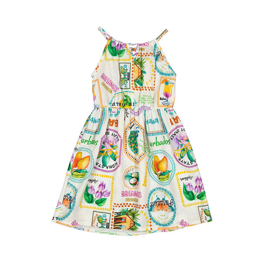 Caribbean Print Dress