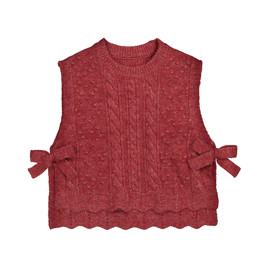 Cherry Knit Vest