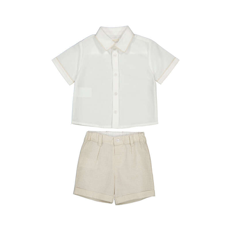 Oat Linen Bermuda Set