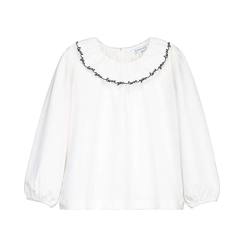 LOVE Ruffle Collar Blouse