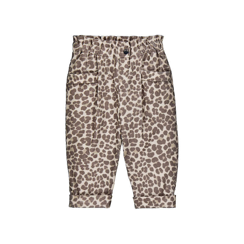 Microcord Leopard Trousers