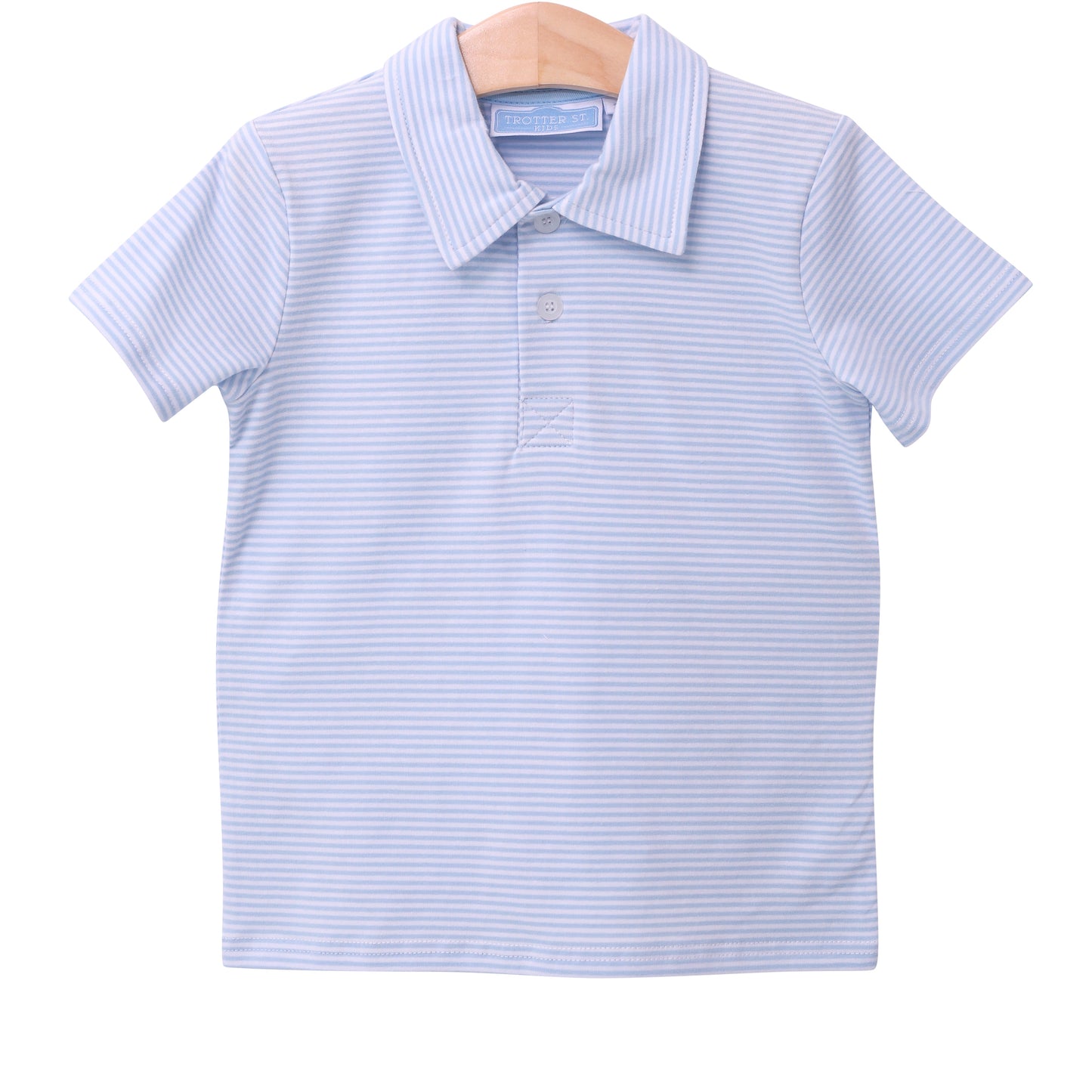 Henry Light Blue Stripe Polo