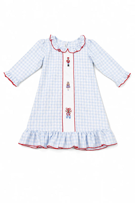 Nutcracker Blue Plaid Gown